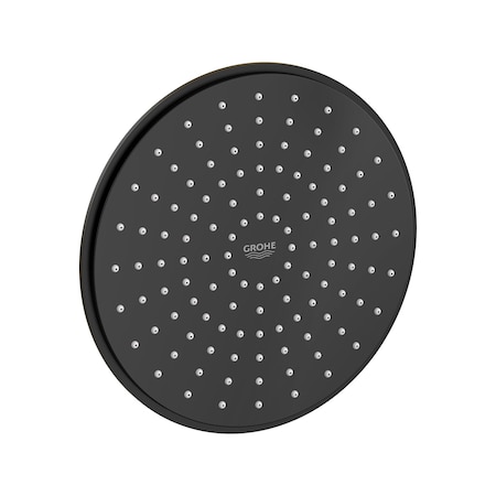Grohe 210 Shower Head, 8In - 1 Spray, 1.75 Gpm In Matte Black 278142431